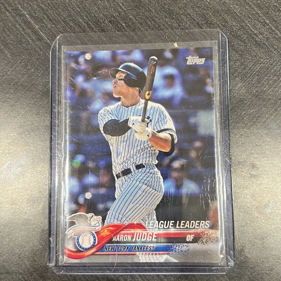 Aaron Judge 2018 Topps Series 1 AL League Leaders #111 New York Yankees MVP - Picture 5 of 5